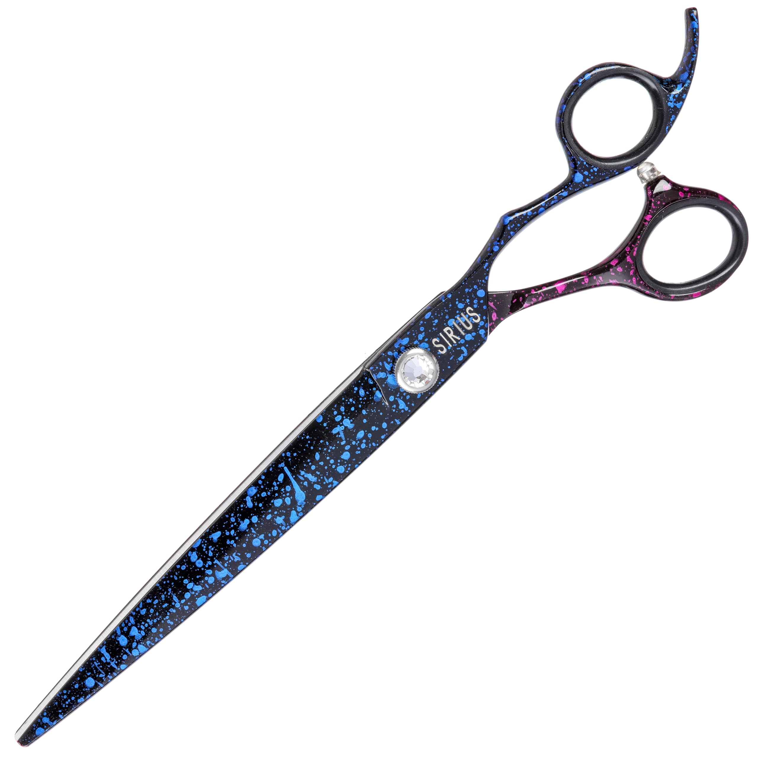 GROOM PROFESSIONAL Sirius Straight Dog Grooming Scissors - Professional Hair Scissors - 440C Japanese Steel - Razor Sharp Blades - Coated to Increase Durability - Adjustable Tension, 8 Inch