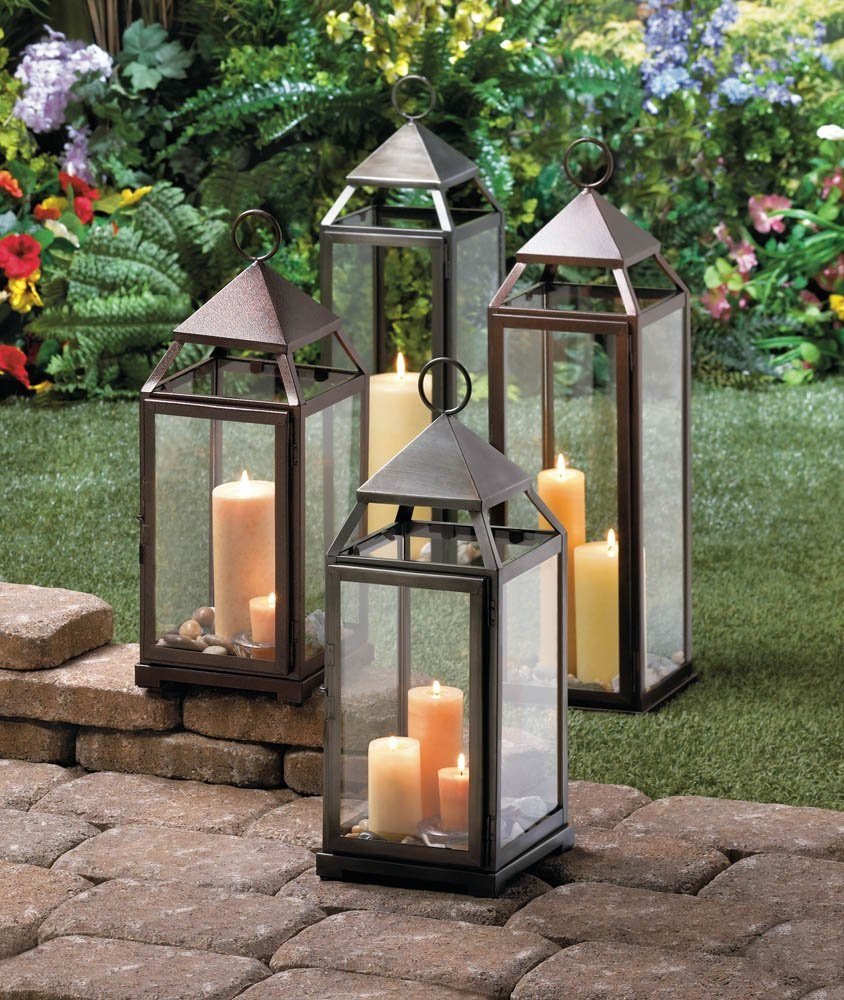 Buy Lantern Candle, Large Metal Candle Lanterns Decorative Outdoor