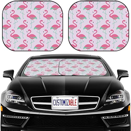 Miniatura 9 de MSD Parasol para parabrisas de automóvil, ajuste universal, paquete de 2, bloquea el deslumbramiento, los rayos UV y el calor, protege el interior