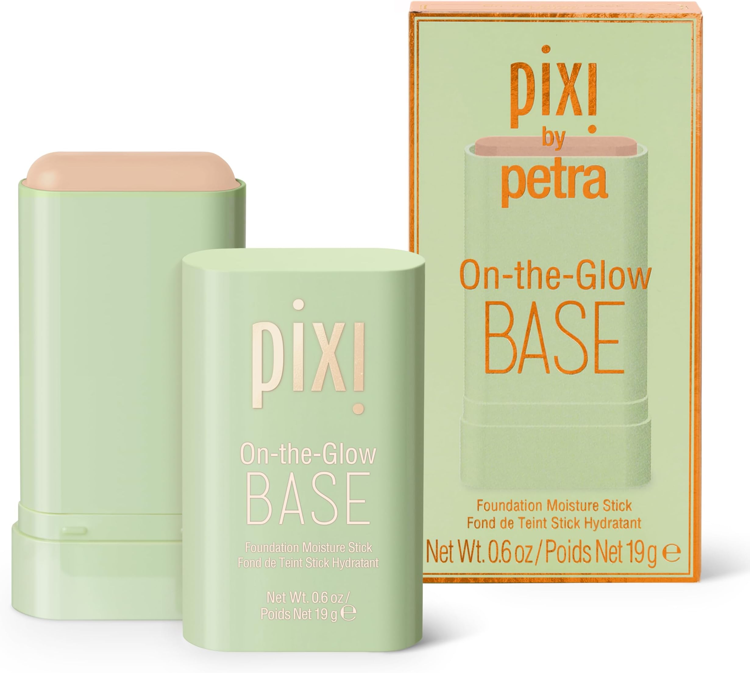 Beauty On-the-Glow Base| Tinted Moisturizer Foundation Stick | Beige: Medium, neutral shade| 0.6 oz / 19g
