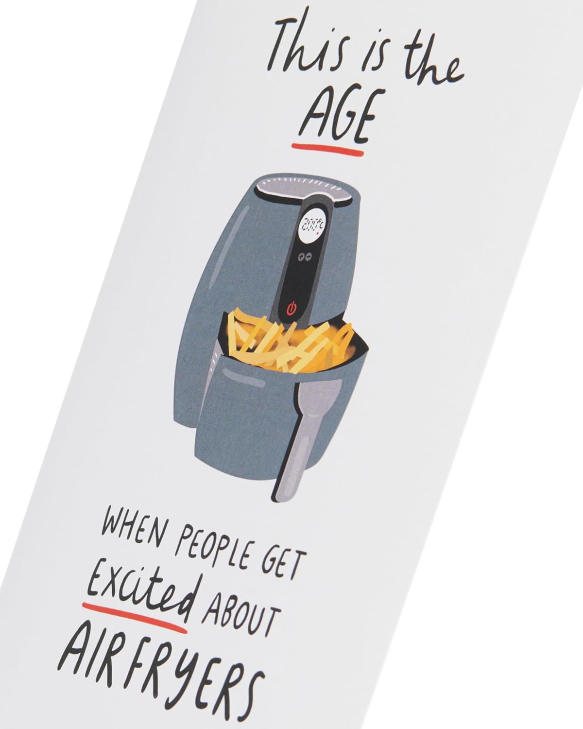 UK Greetings Birthday Card for Him/Her/Friend - Funny Air-Fryer Design
