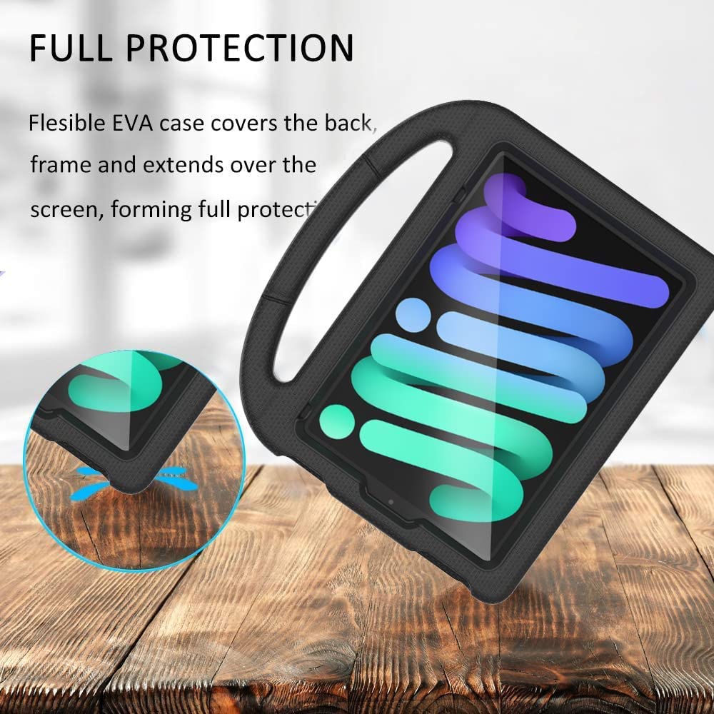 Custodia per iPad Mini 6 (8,3 2021) con protezione schermo, custodia antiurto p