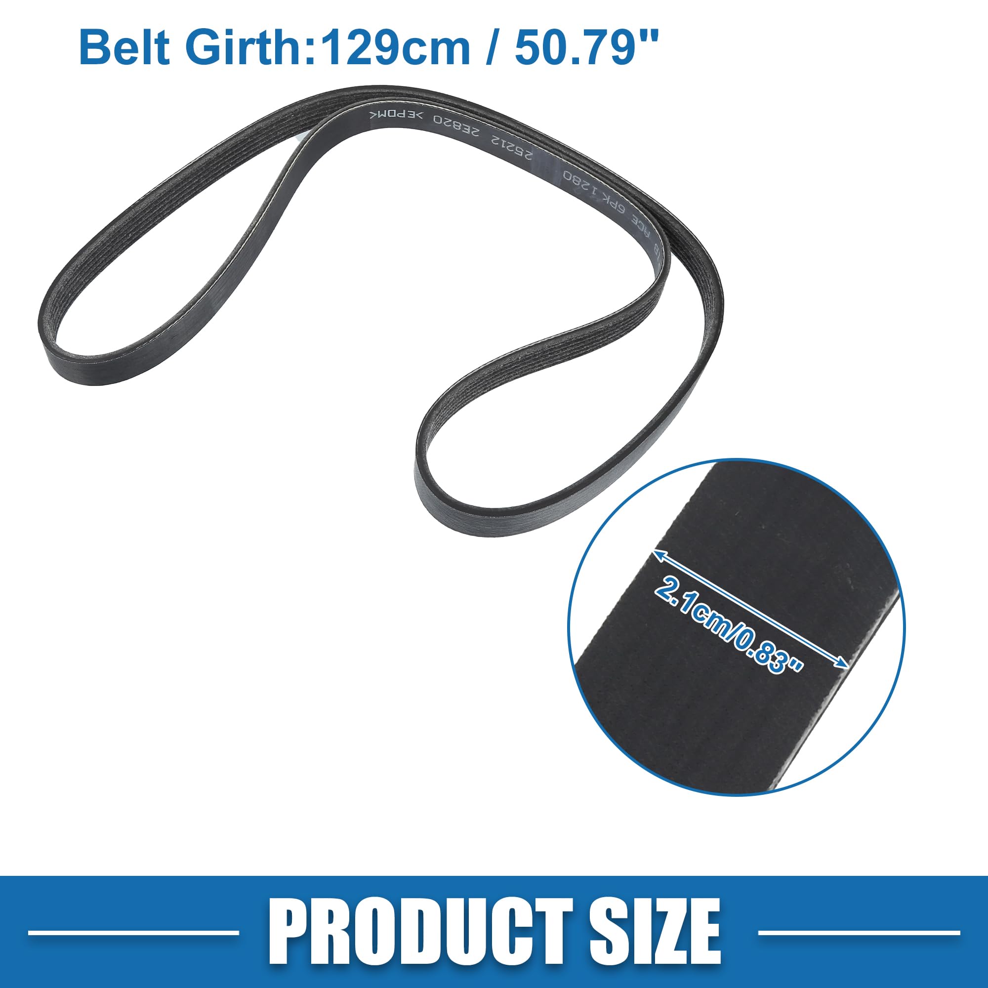 Amazon.com: A ABSOPRO Car Serpentine Belt V-Ribbed Belt No