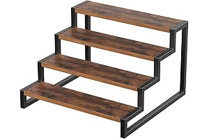 Retro Color 4-Tier Expandable Kitchen Shelves