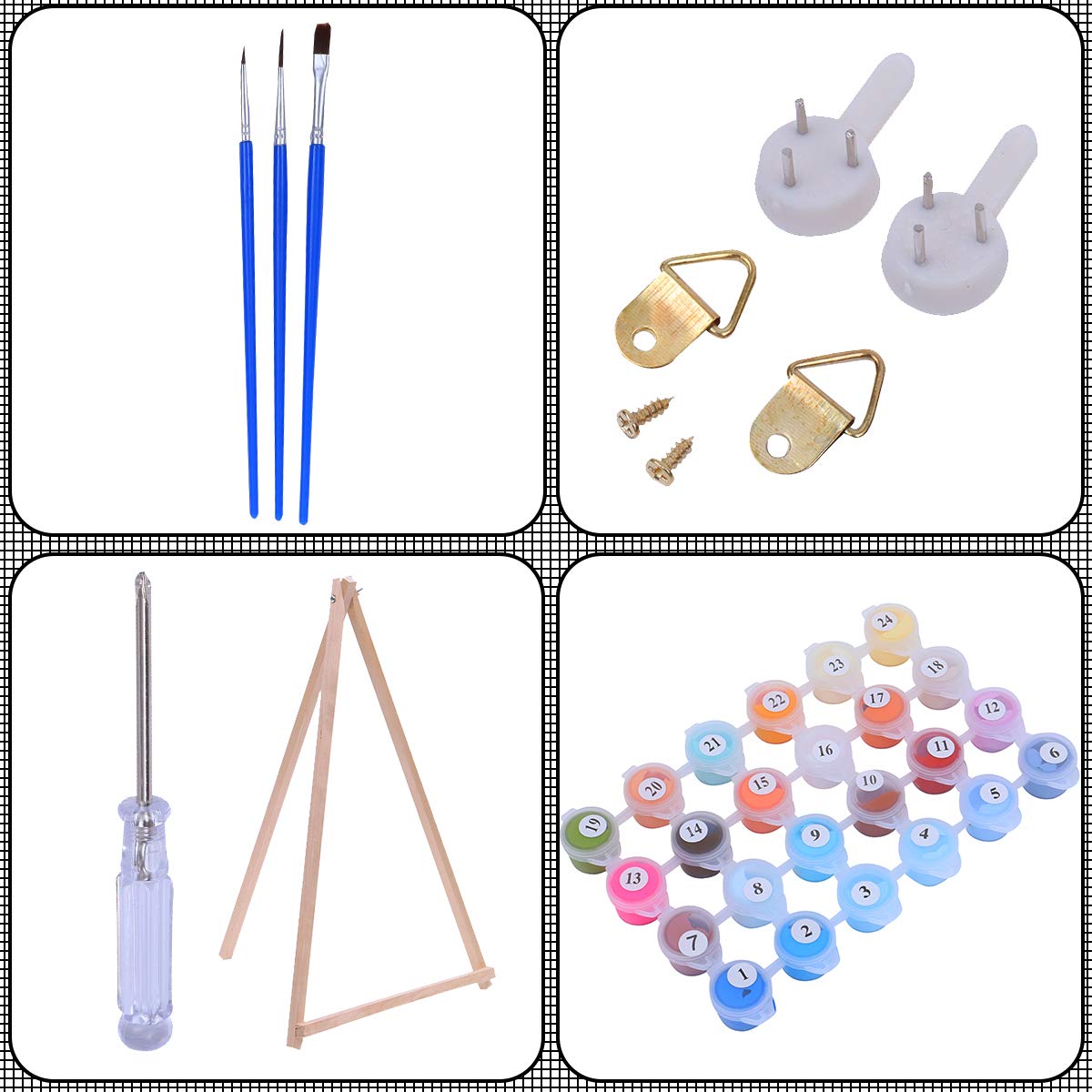 VIGEIYA Paint by Numbers for Adults, DIY Painting Kits on Canvas with Frame Including Acrylic Paints Paintbrushes Family Gift16x20in (Sunset)