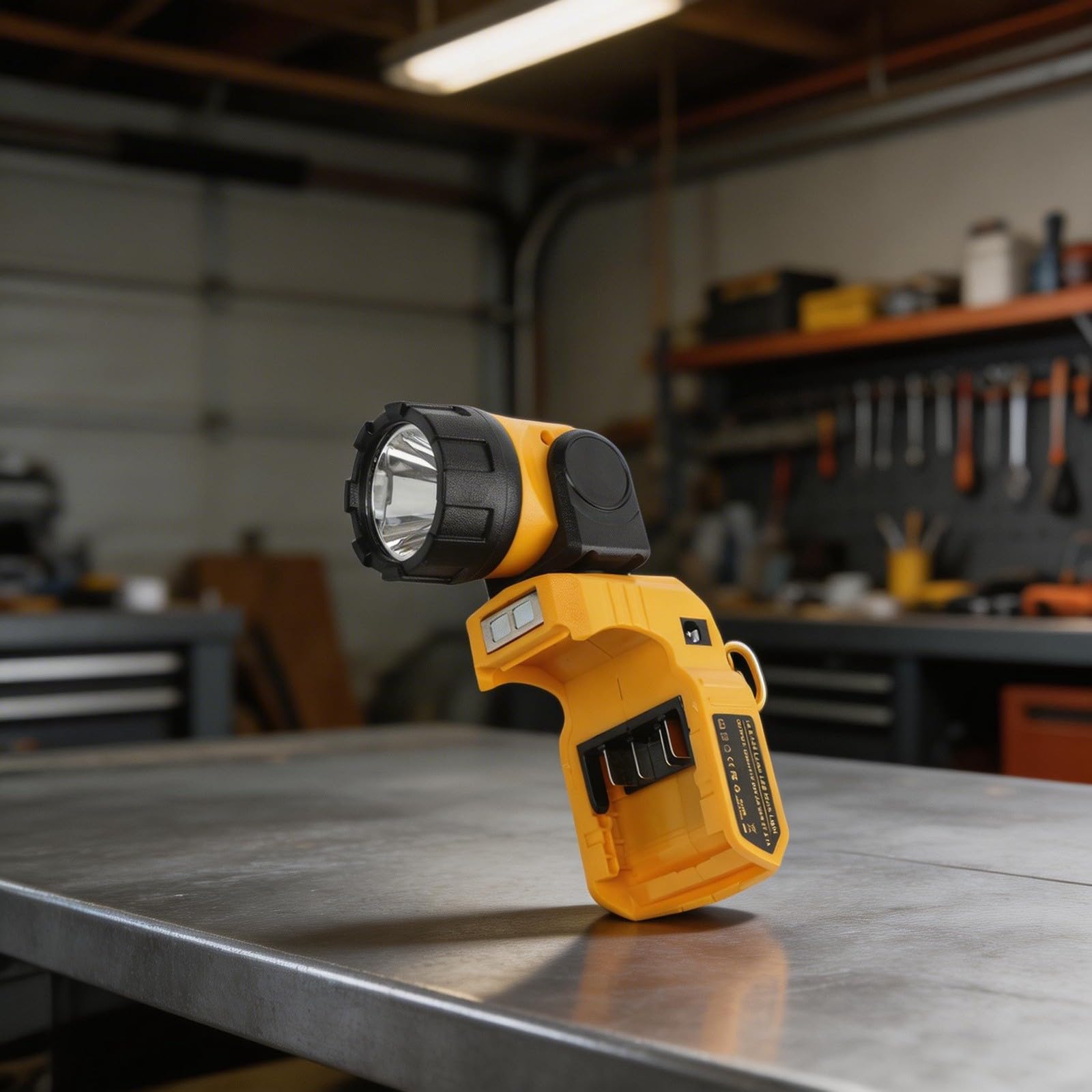 12V Cordless LED Luce di Lavoro Rotativo Lampada di Ispezione | Questa lampada cordless regolabile fornisce un'illuminazione brillante per migliorare la visibilità e la produttività negli