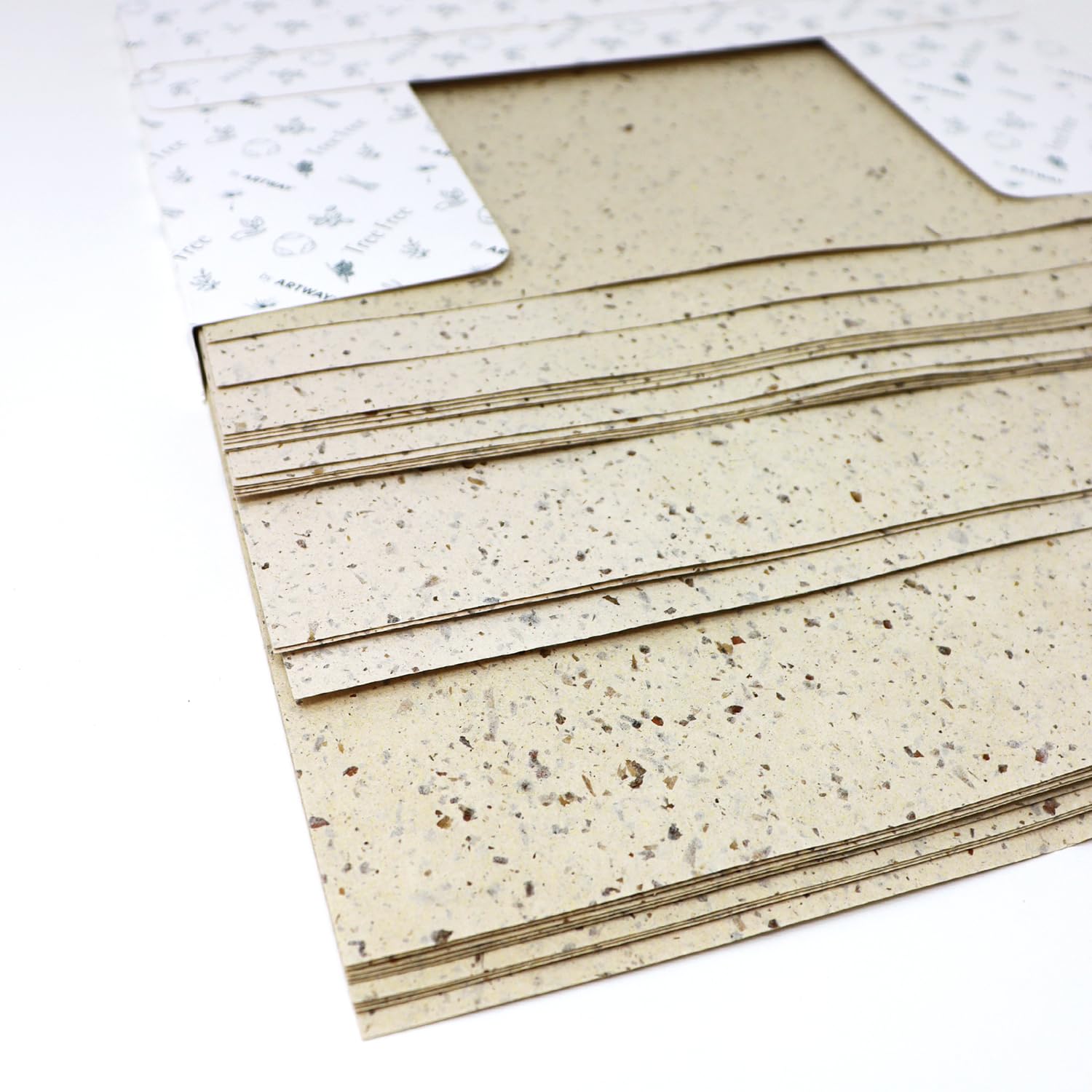 Artway Tree Free Spent Barley Paper Pack - 24 x 150gsm A4 Sheets - Spent Barley Plant Fibre Paper for Arts & Crafts