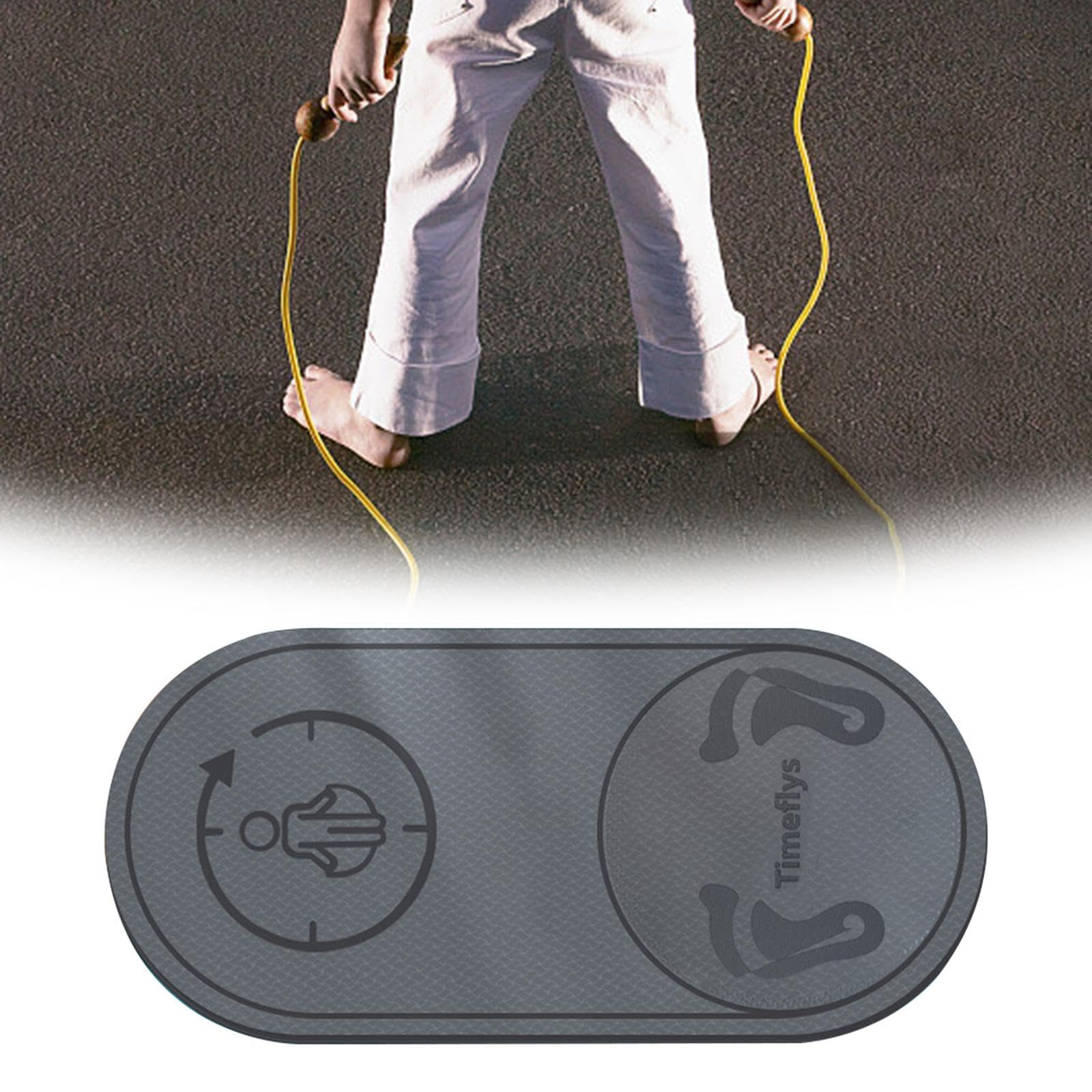 Springseilmatte Workoutmatte Sprungmatte Schutzmatte Fitnessmatte Elastisch Und Kompakt Aus TPE für Workout Zuhause