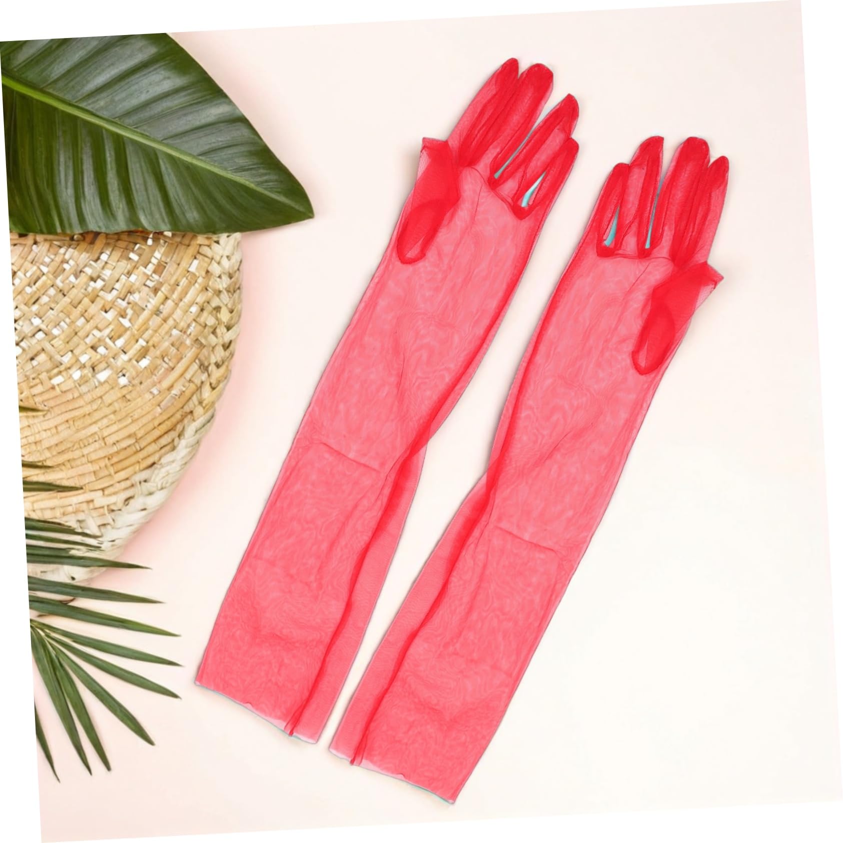 Healeved 15 Pares Guantes Largos de Tul para Novia Mangas de Malla Transpirable para Boda Fiesta de Té y Disfraz de Halloween Cubre Brazos Elegantes para Mujer