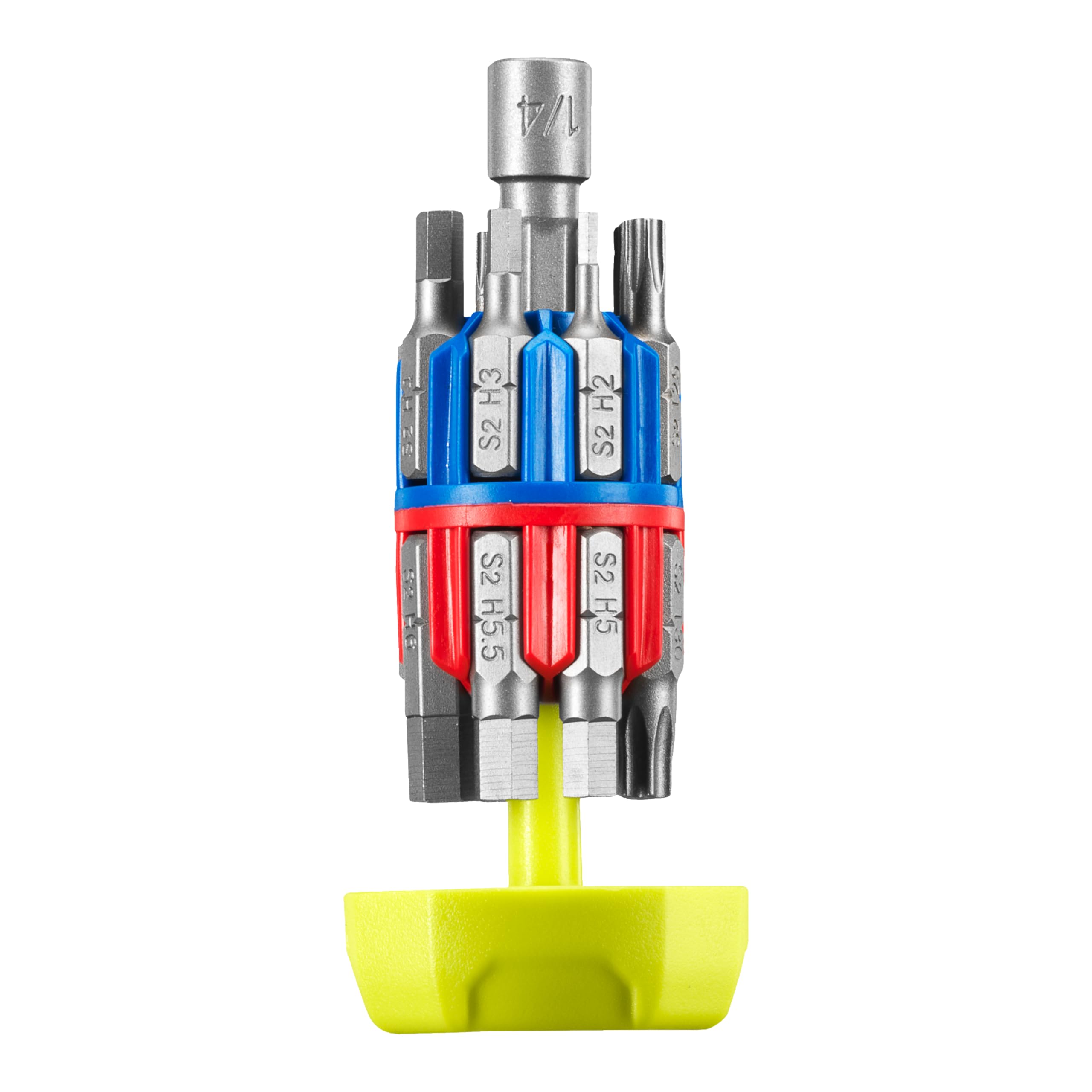 Ryobi - RHSDSMR35 - Tournevis à cliquet pivotant 72 dents – 35 accessoires – Tête réglable 45° / 90° / 180°, embouts 1/4˝ hex, fixation magnétique – Bricolage & réparation