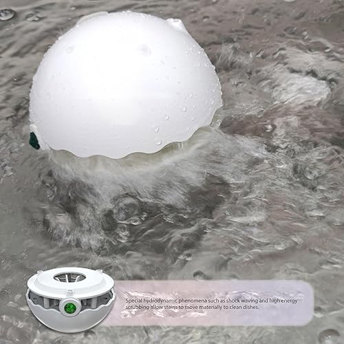Miniatura 6 de Lavavajillas compactas, mini lavadora ultrasónica de turbina, lavadora portátil con ventosas para el hogar, viajes, habitación universitaria, casa