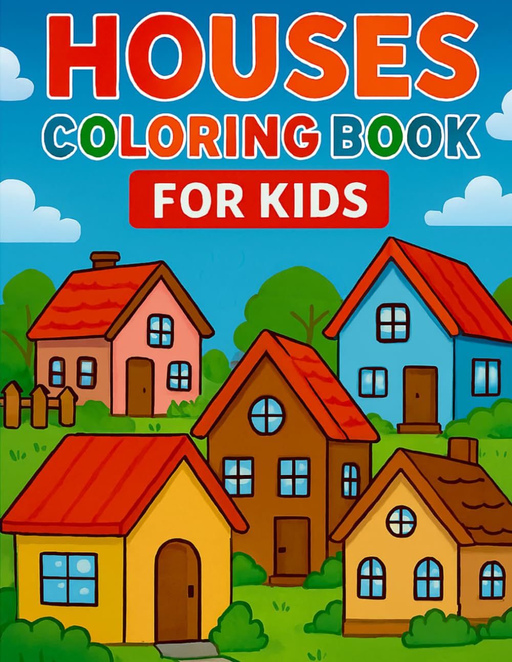 Houses Coloring Book for Kids: A World of Homes Waiting for Your Colors