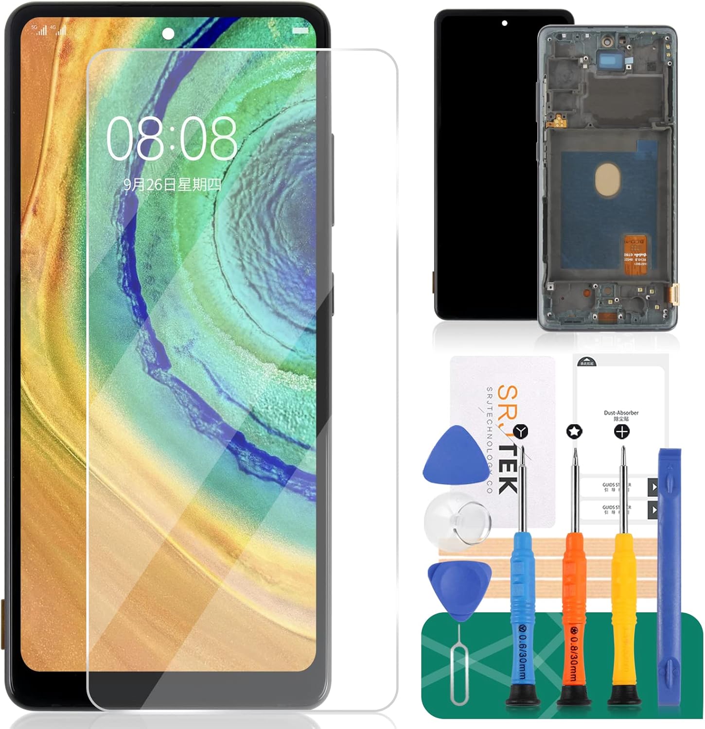 INCELL for Samsung Galaxy S20 FE 5G Screen Replacement for Samsung S20 FE 5G LCD Display for SM-G781B SM-G781U Digitizer Touch Screen Assembly Repair