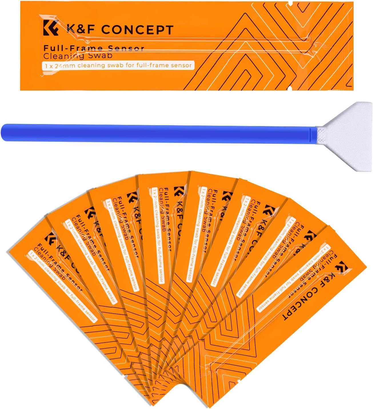 K&F Concept Cleaning Kit 10 x 24mm APS-C Sensor Cleaning Swab, DSLR or SLR Digital Camera Cleaning kit and Full Frame Sensor Cleaning Swab (24mm Cleaning Stick)-picture-12