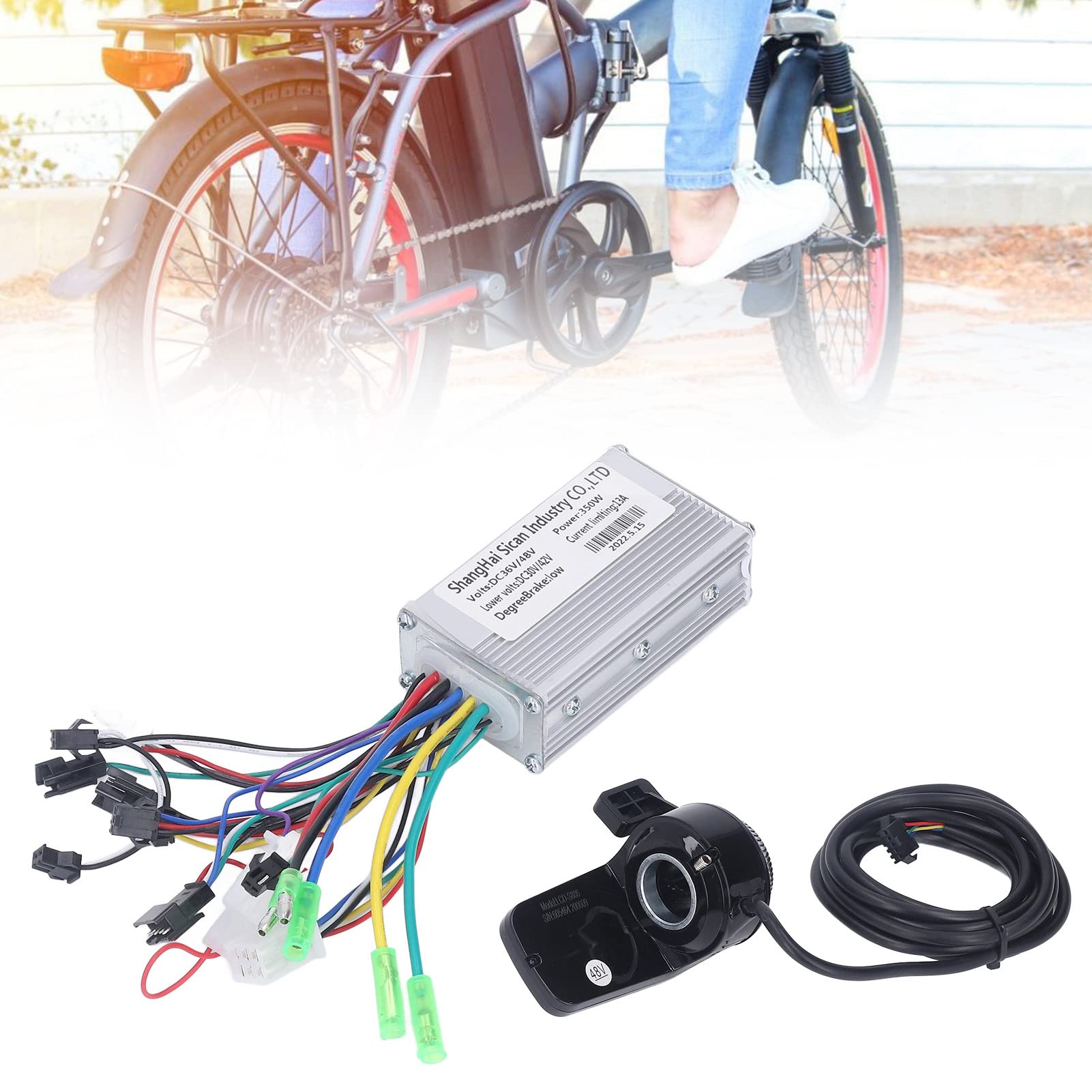 Kit De Controlador De Motor Sin Escobillas para Bicicleta Eléctrica con Panel LCD S886, para Bicicletas Eléctricas De Bricolaje, Scooters Eléctricos Y Bicicletas Plegables