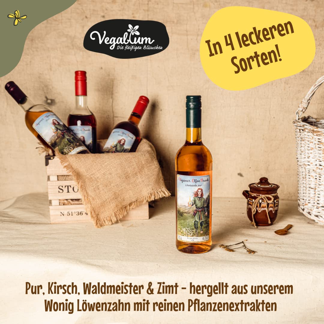 Vegablum - Veganer ElfenTrunk - Met-Ersatz mit Zimt-Geschmack süß bio (3x0,75 l)