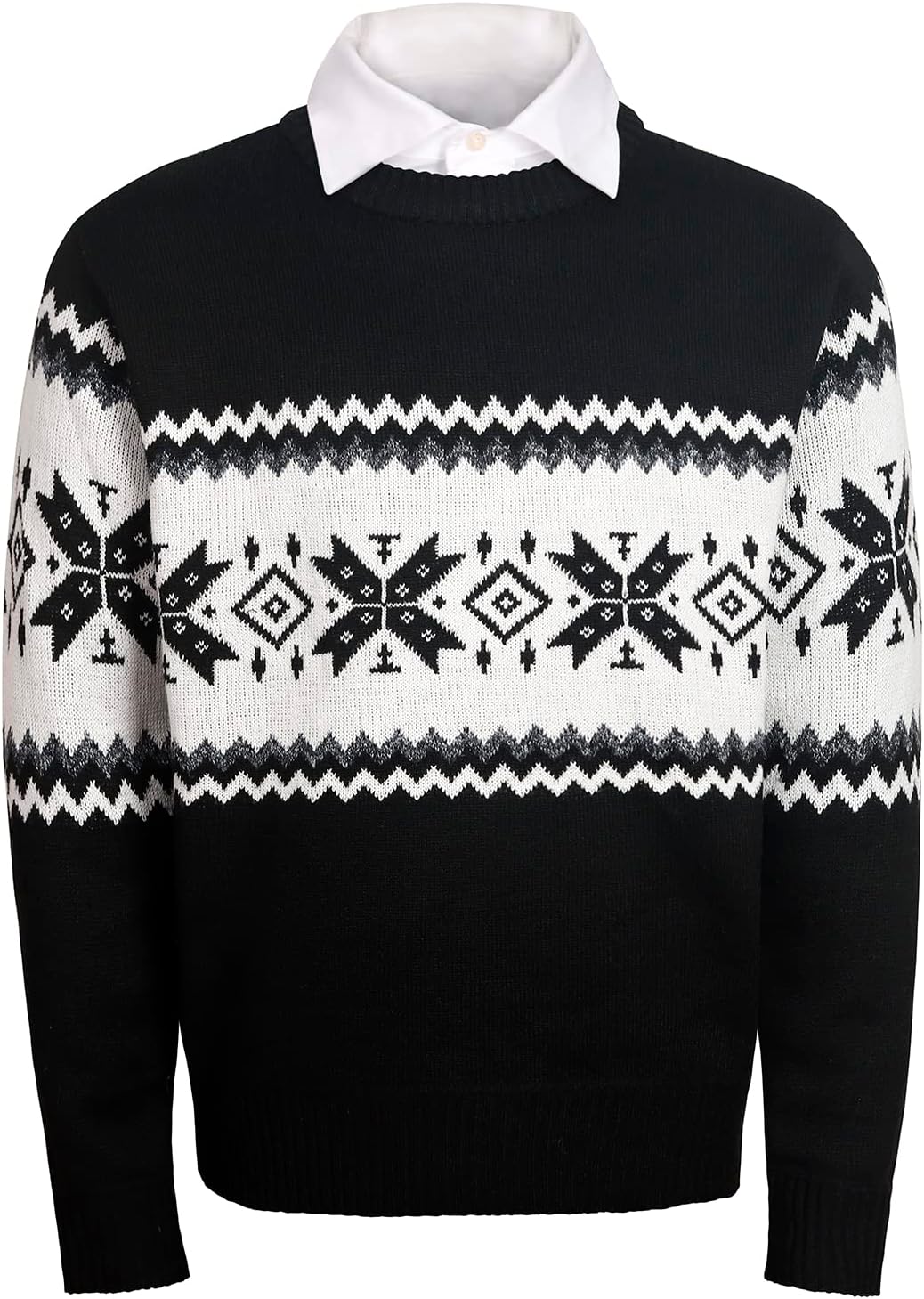 Mens Fleece Pullovers Sweaters Vintage Funny Aesthetic Sweater Ugly Christmas Jumper - Image 5