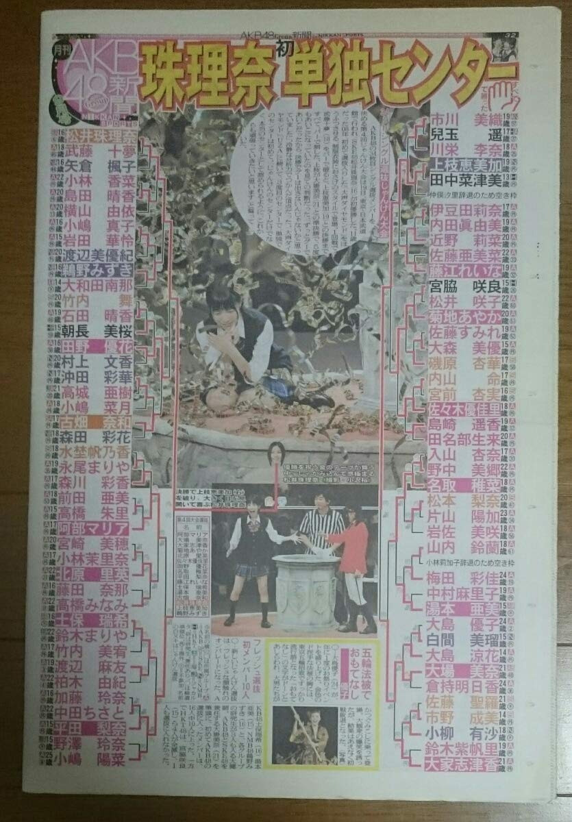 Amazon.co.jp: 月刊AKB48新聞2013年9月号乃木坂46日刊スポーツ大島優子
