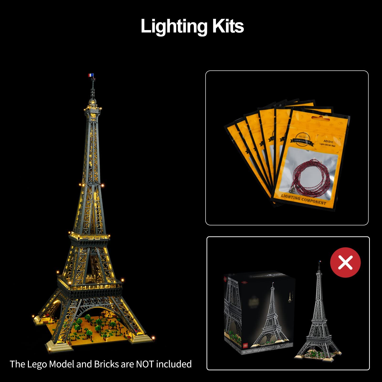 Amazon.co.jp: レゴ 10307 エッフェル塔用 LED ライトキット、レゴ
