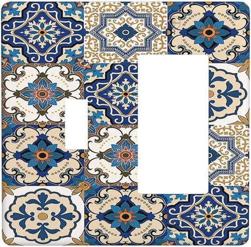 Miniatura 116 de Cubiertas Decorativas de Tomacorrientes Estilo Gótico Cuervo Flores Púrpuras 1 Gang Interruptor de Luz Simple Basculante Placa Cubierta Placas de