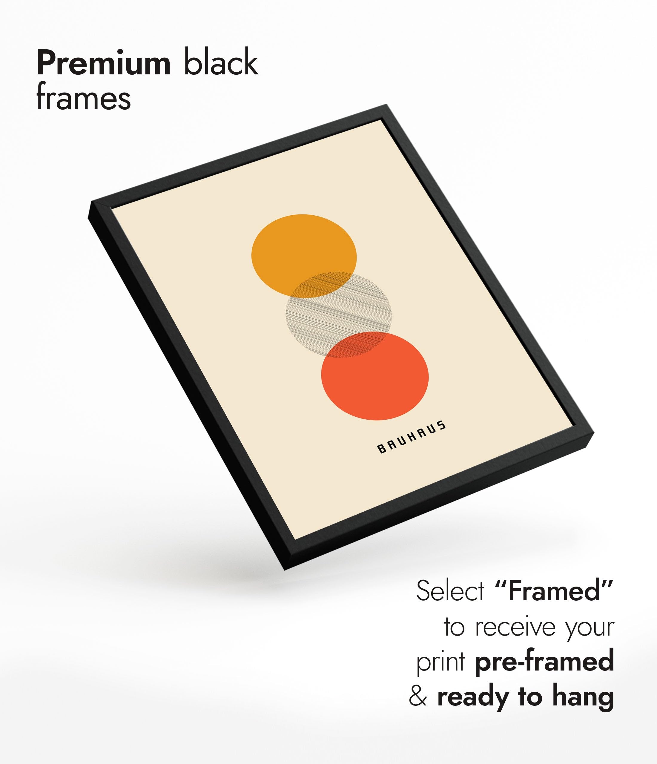 Sunset Poster, Bauhaus Print, Framed Abstract Art, Mid-Century Wall Art, Modern Home Decor, Gift Idea, Archival Matte - Image 4