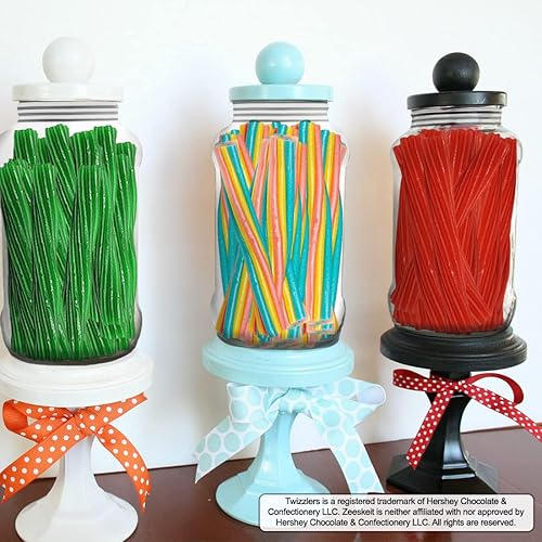 Miniatura 3 de Zeeskeit - Caramelos de regaliz de cereza Pull N Peel Cerise, 6 libras envueltos individualmente, giros masticables de tamaño divertido, a granel,