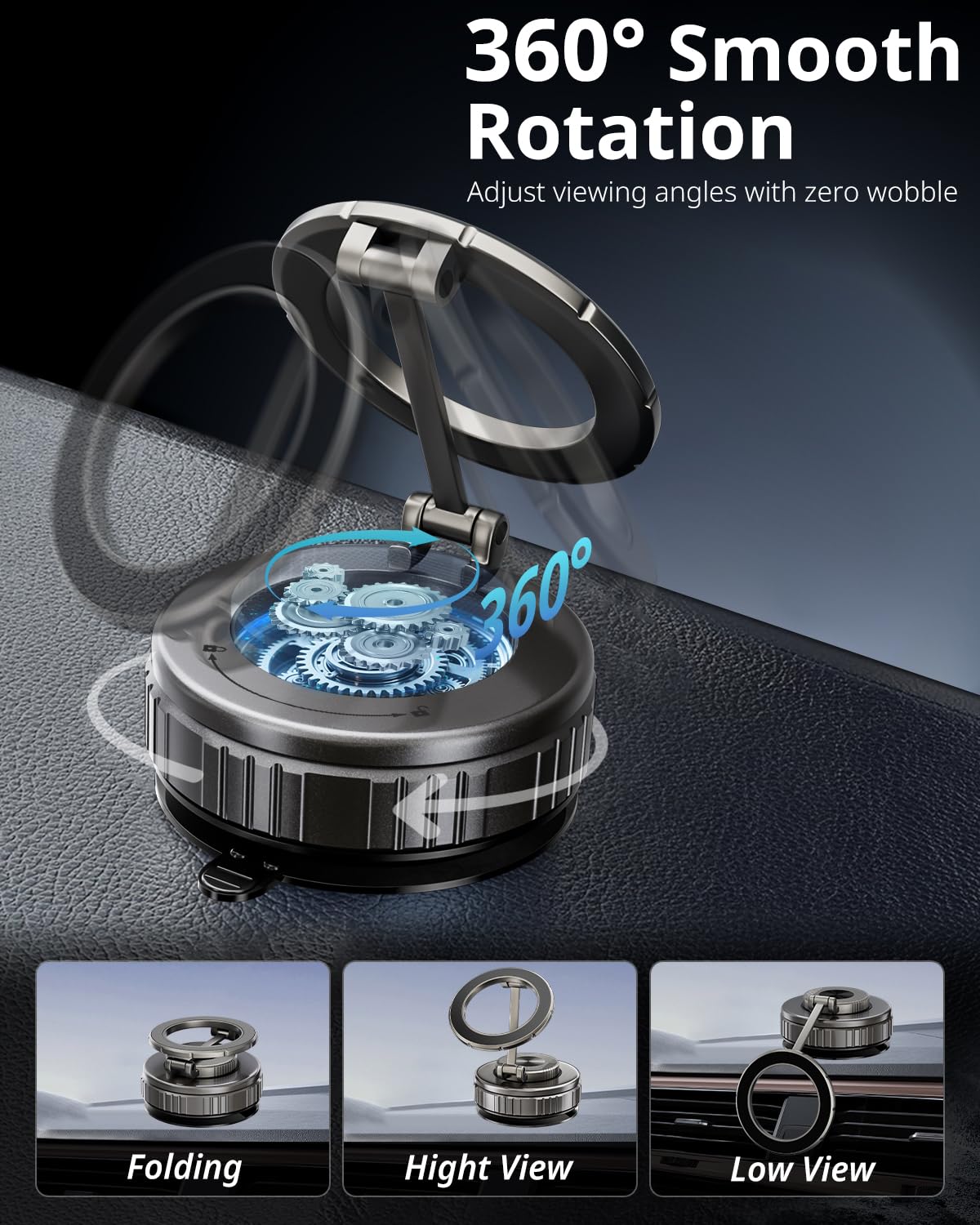 2025 Upgraded Vacuum Magnetic Phone Holder Stand, Compatible With