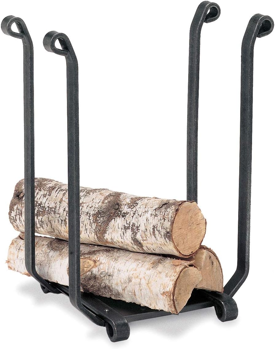 Pilgrim Home and Hearth 18527 Blacksmith Wood Holder, 22″W x 23″H x 13″D, 24 lbs, Vintage Iron