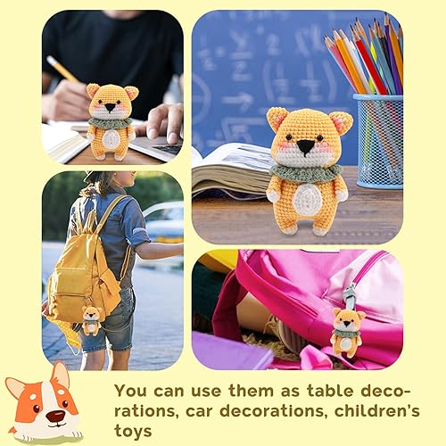 Miniatura 5 de MXCAZAOU Kit de ganchillo para principiantes, kit de ganchillo para adultos con tutoriales en video paso a paso y tutorial en papel, manualidades