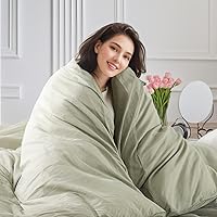 Vista 261 de NEXHOME PRO Funda de edredón Twin XL 100% algodón lavado, transpirable, duradera, texturizada, similar al lino, juego de ropa de cama para el hogar