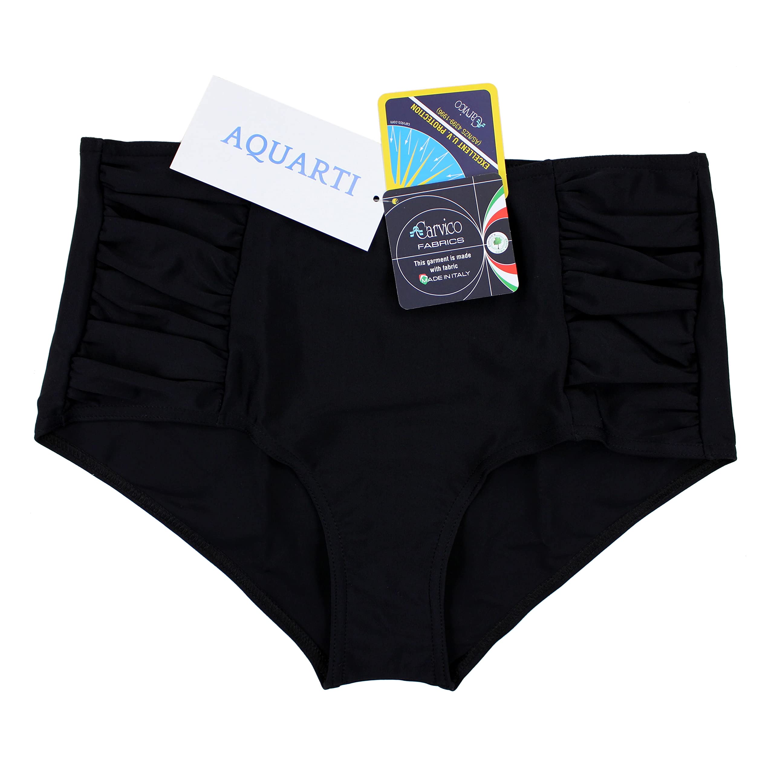 Aquarti Bas de Maillot de Bain Femme Taille Haute – Bas Maillot Femme Classique avec Fronces