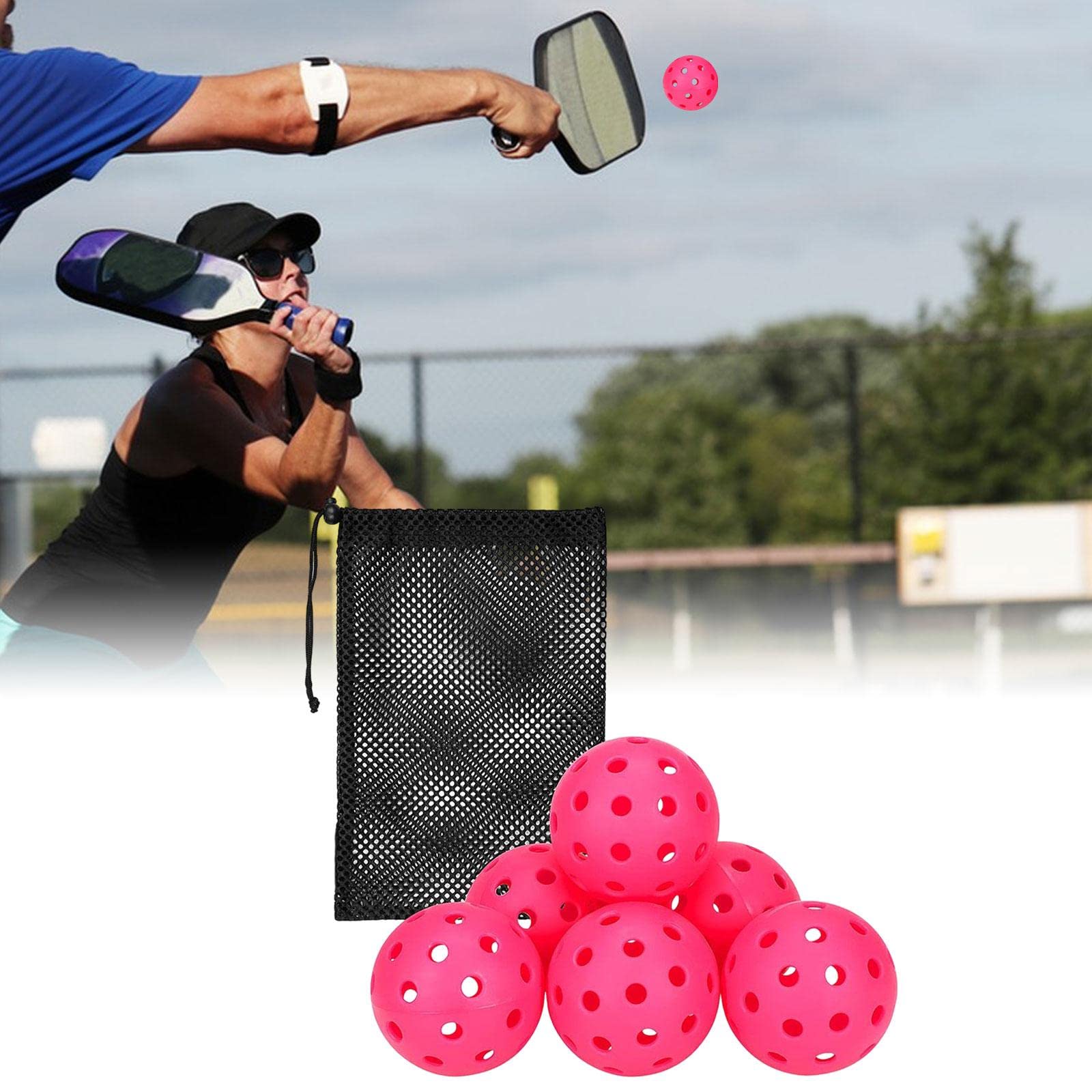 GoPickle Lot De 3 Balles De Pickleball à 40 Trous, Confores Aux Nores