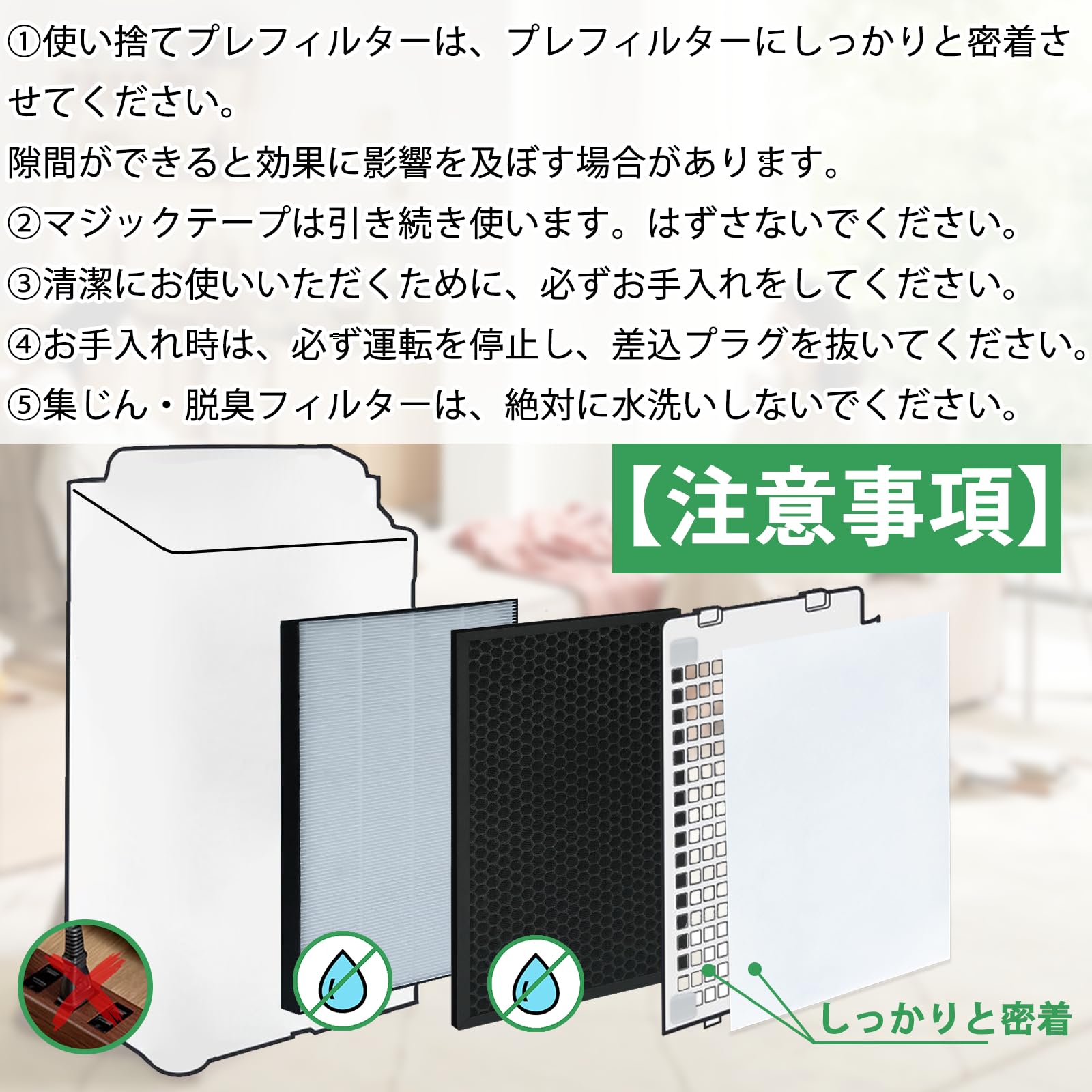 Amazon.co.jp: シャープ 用 FZ-D50HF 集じんフィルター FZ-D50DF 脱臭