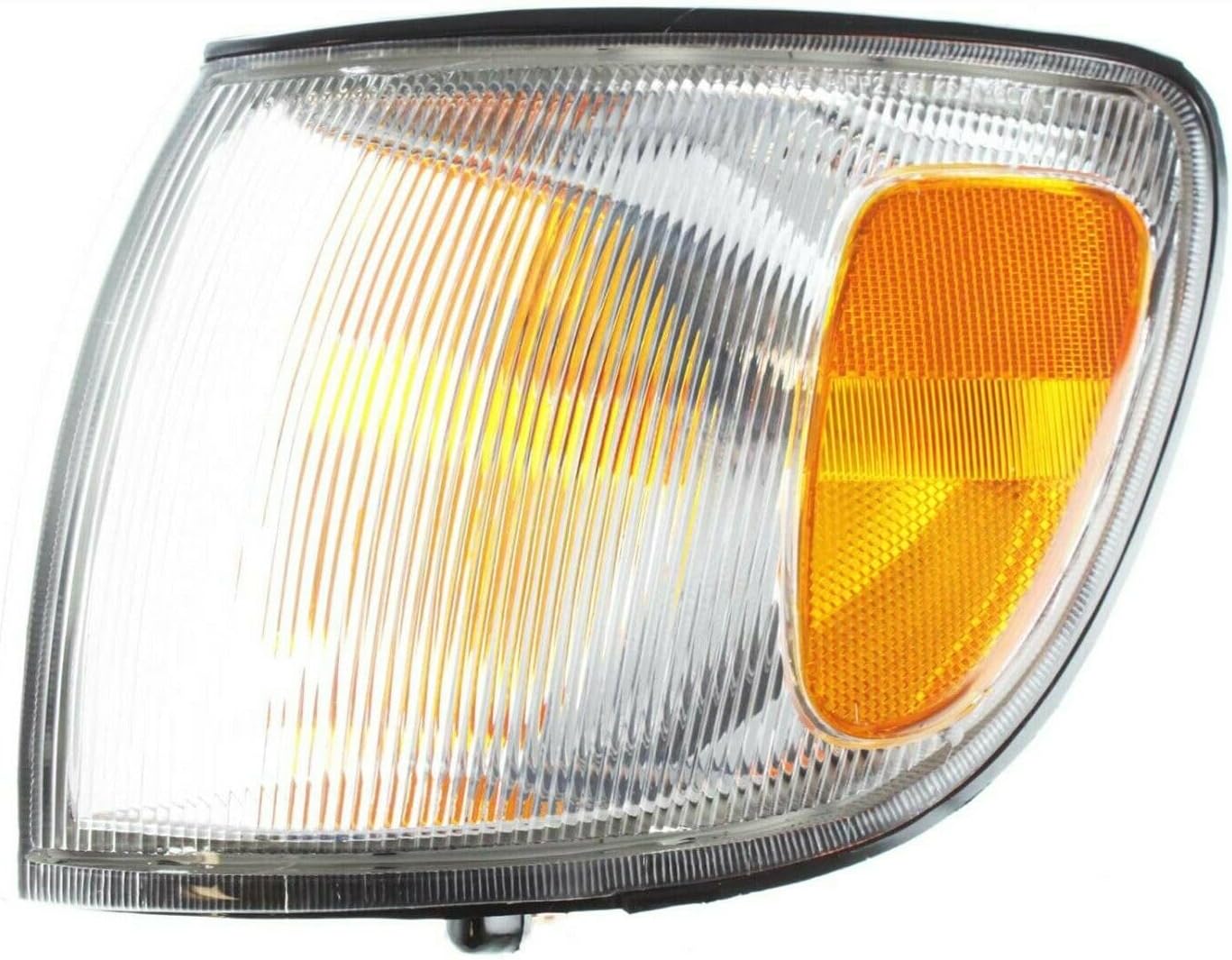 2pcs Signal Light Left Right Side Plastic Lens Clear & Amber Lamp Corner Incandescent with for Toyota for Sienna 1998-2000 with Bulbs Assembly TO2531129