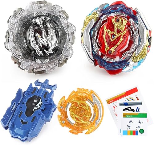 ShireBlue Battling Tops Burst Battle B-201 Zest Aquiles - Juego de juguetes giroscográficos para niños con lanzador B-201