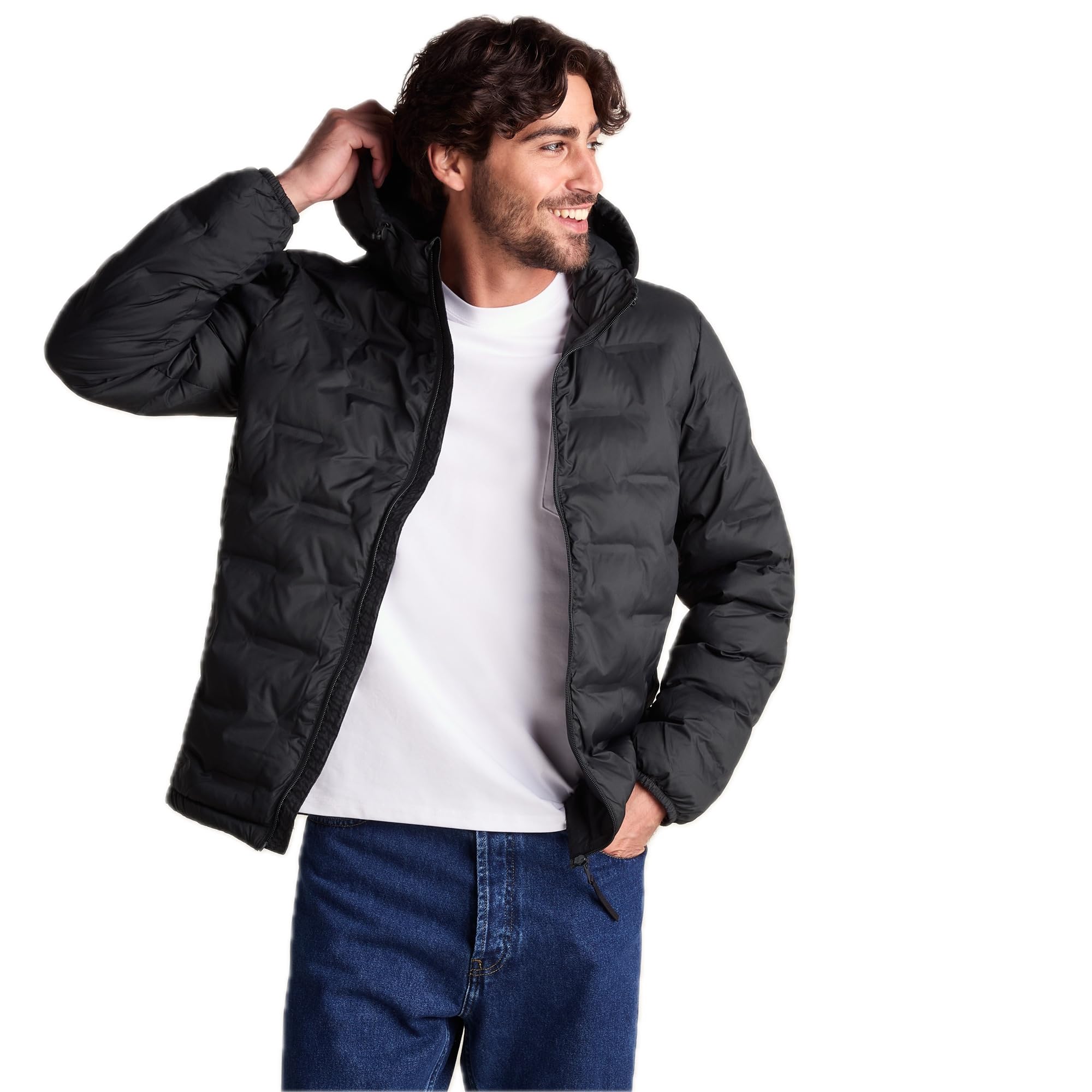 TOG24 Padded Jacket - Men's Black - Heat-Sealed Baffles - Recycled Insulation - Water-Repellent