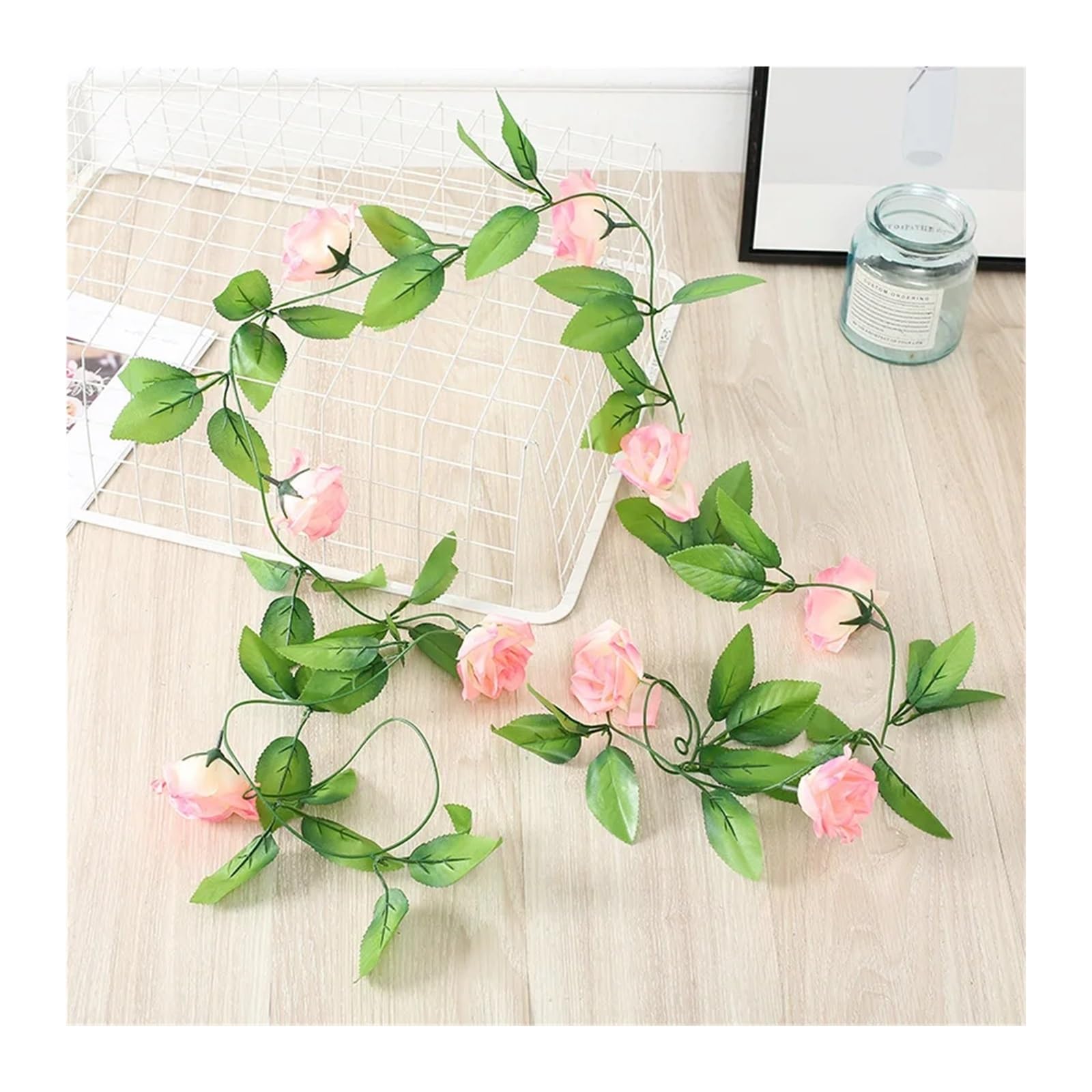 MNUvxzaewf 7ft 2m Foliage Outdoor Home Trailing Flower Hanging Wall Decor(Length 230cm 15)