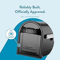 Vista 9 de ARCHITECTURAL MAILBOXES - Buzón de correo de montaje en poste 8760B-10 Carlisle, mediano, color negro