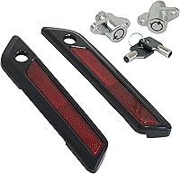 Vista 16 de Insertos de reflector para alforja de sillín para bolsa de sillín Harley, cubierta de cierre para Touring Street Electra Road Glide 2014-2024