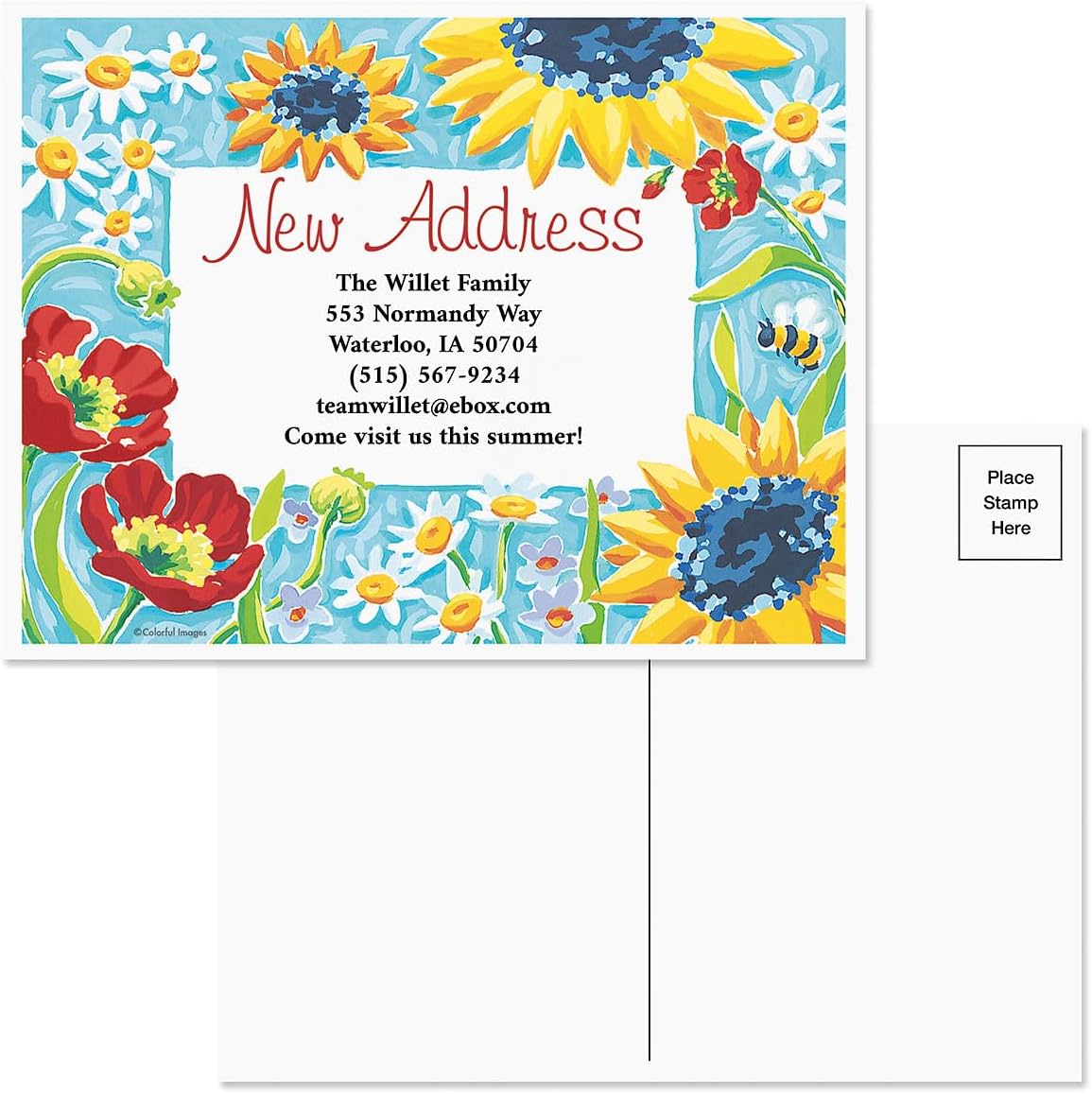 Colorful Images Change Of Address Postcards