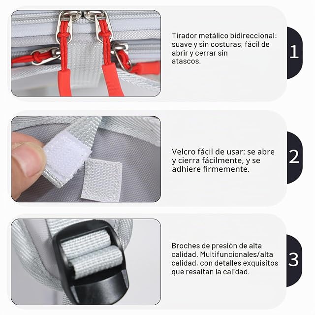 Foto 3 de 6 de GOEDCH Bolsa de transporte para animales pequeños: bolsa de transporte de pájaros de tela Oxford con percha…