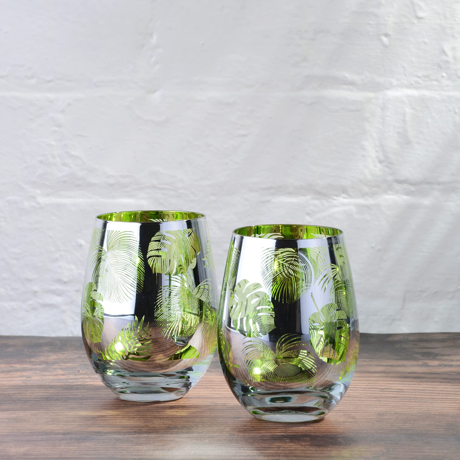 Coffret De 4 Gobelets Cœur En Verre Multicolore 60cl - Colorea