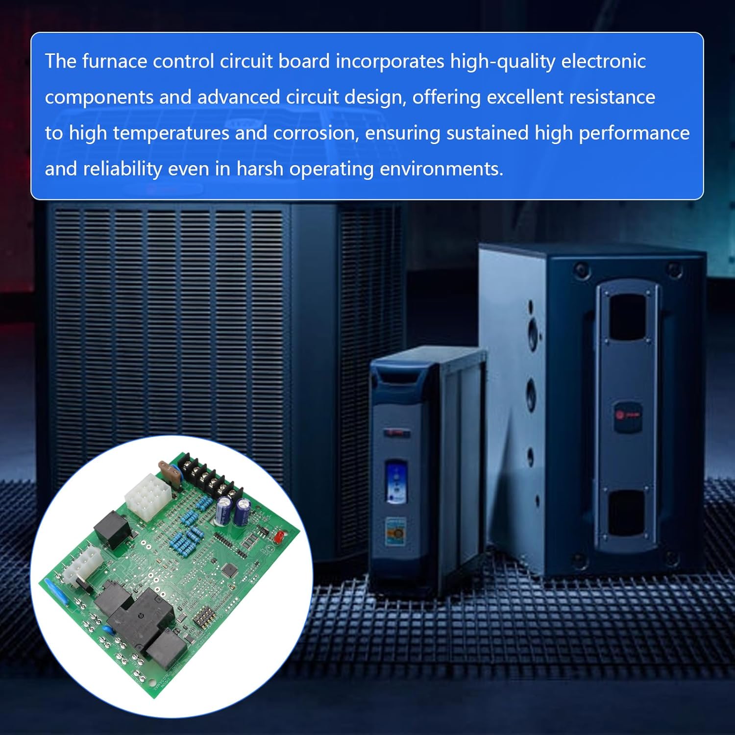 Furnace Blower Control Circuit Board Compatible with White-Rodgers, for Trane and American Standard Single Stage Integrated Furnaces 80V Igniter, Replaces 50A65-474, 50A65-475, 50A65-476, D341213P01