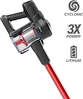 H.Koenig UP600 PowerClean 3az1-ben vezeték nélküli porszívó LED kefe 40 perc 3
