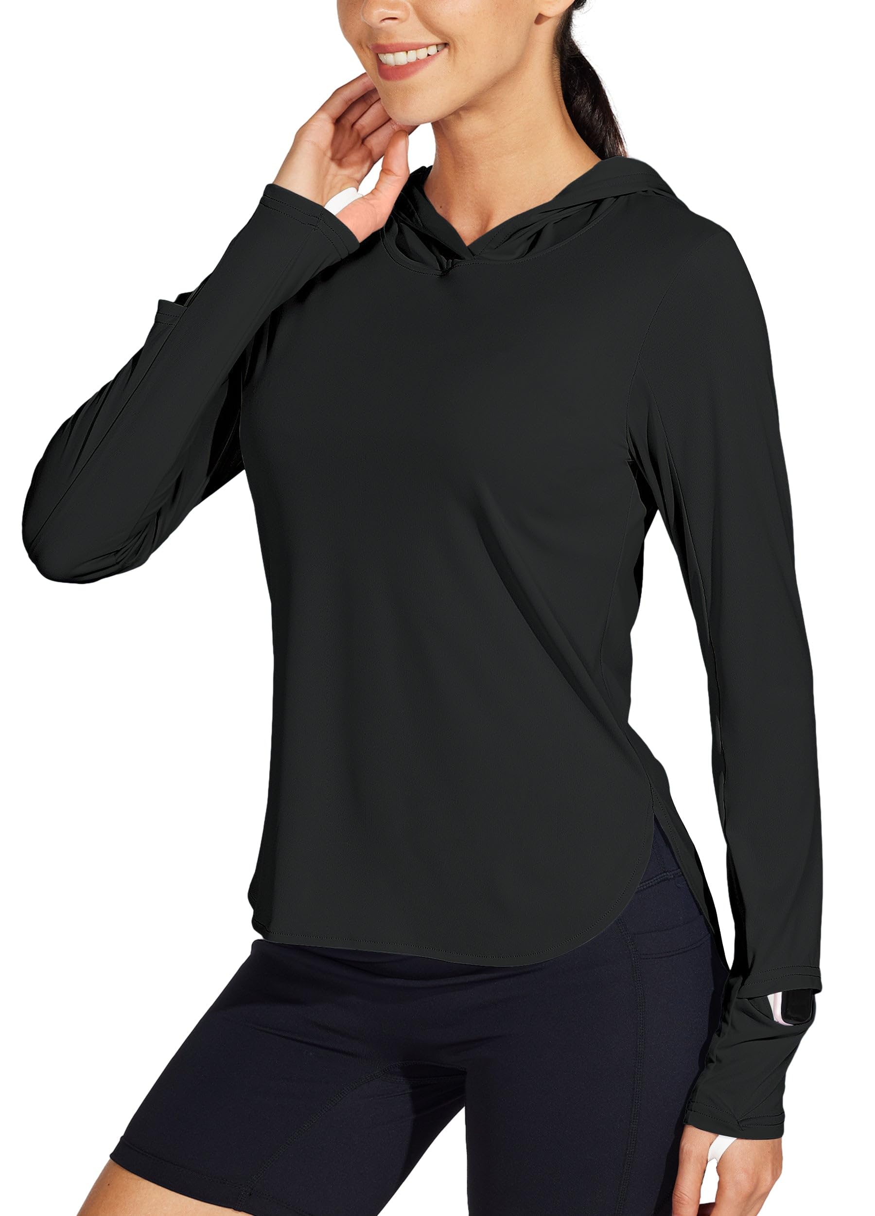 Willit Women's Sun Shirts Hoodie UPF 50+ SPF Long Sleeve Hiking Lightweight Quick Dry UV Protection Outdoor Clothing