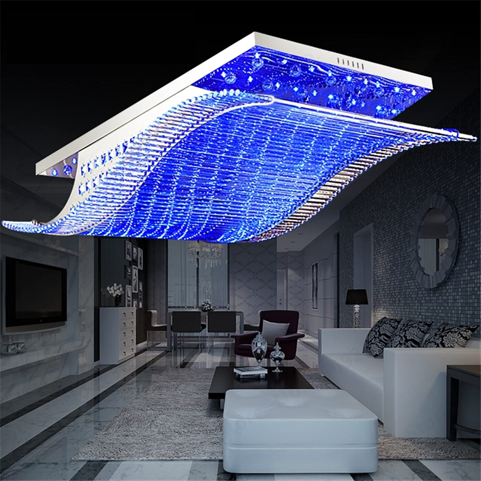 Lustre double cristal LED : donnez une âme rayonnante à votre salon