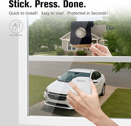 Miniatura 3 de Cámara de ventana de 4MP 2.5K con WiFi de 2.4G y 5Ghz, visión nocturna a color, no requiere suscripción, grabación 724, instalación rápida y fácil