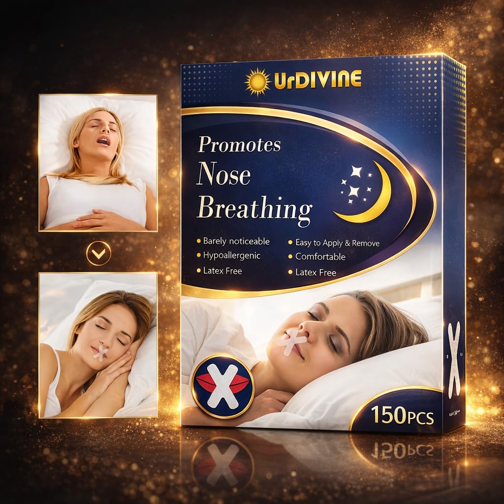 300 Pcs Sleep Tape, Hypoallergenic, Drug Free with Medical Grade Adhesive - Value Pack (2 Pack of 150 Tapes) — view 3