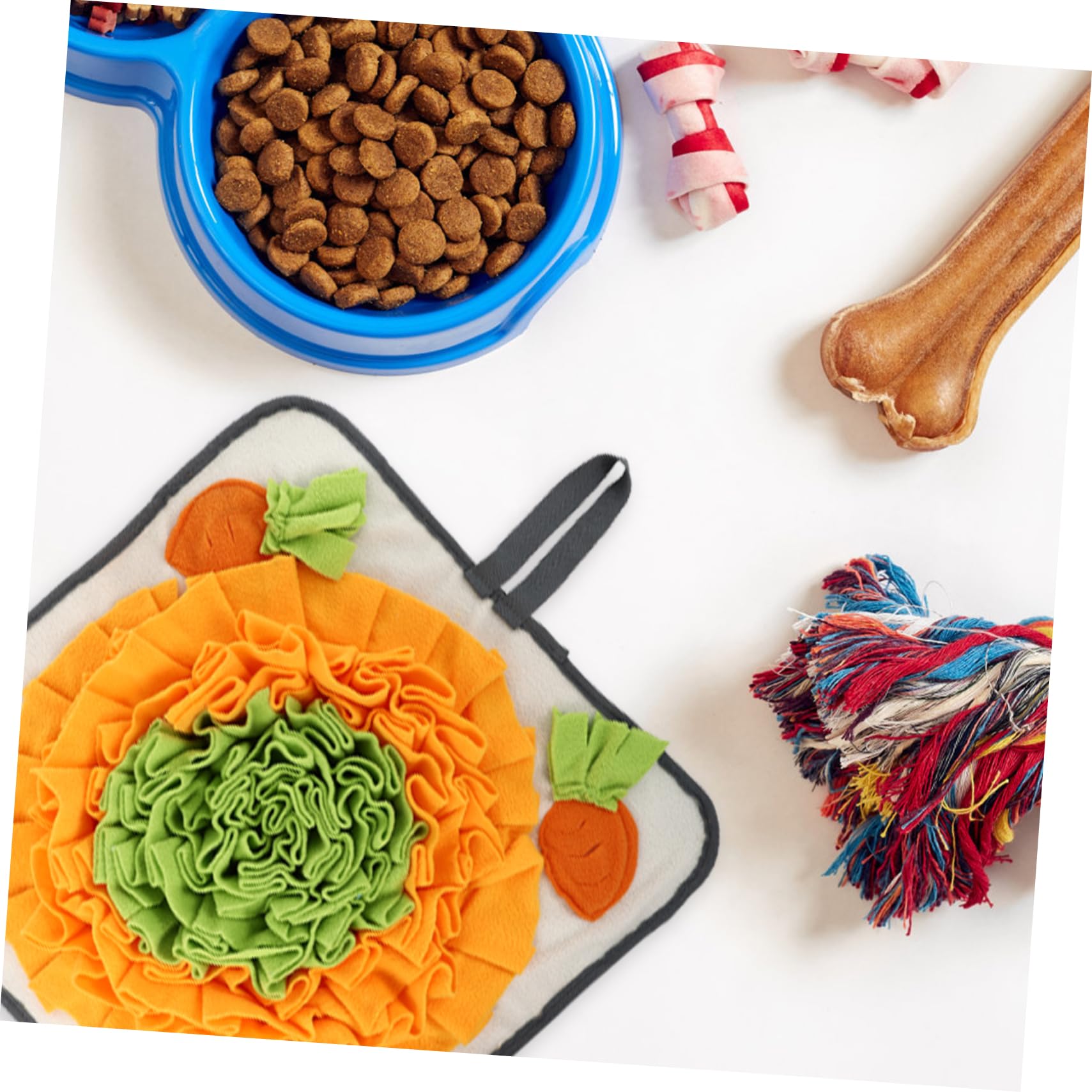 TOYANDONA Tappetino Olfattivo per Cane, Tappeto per Alimentazione Lenta Antistress, Tappeto per Gioco e Nascondimento di Cibo, Lavabile in Felpa Polare