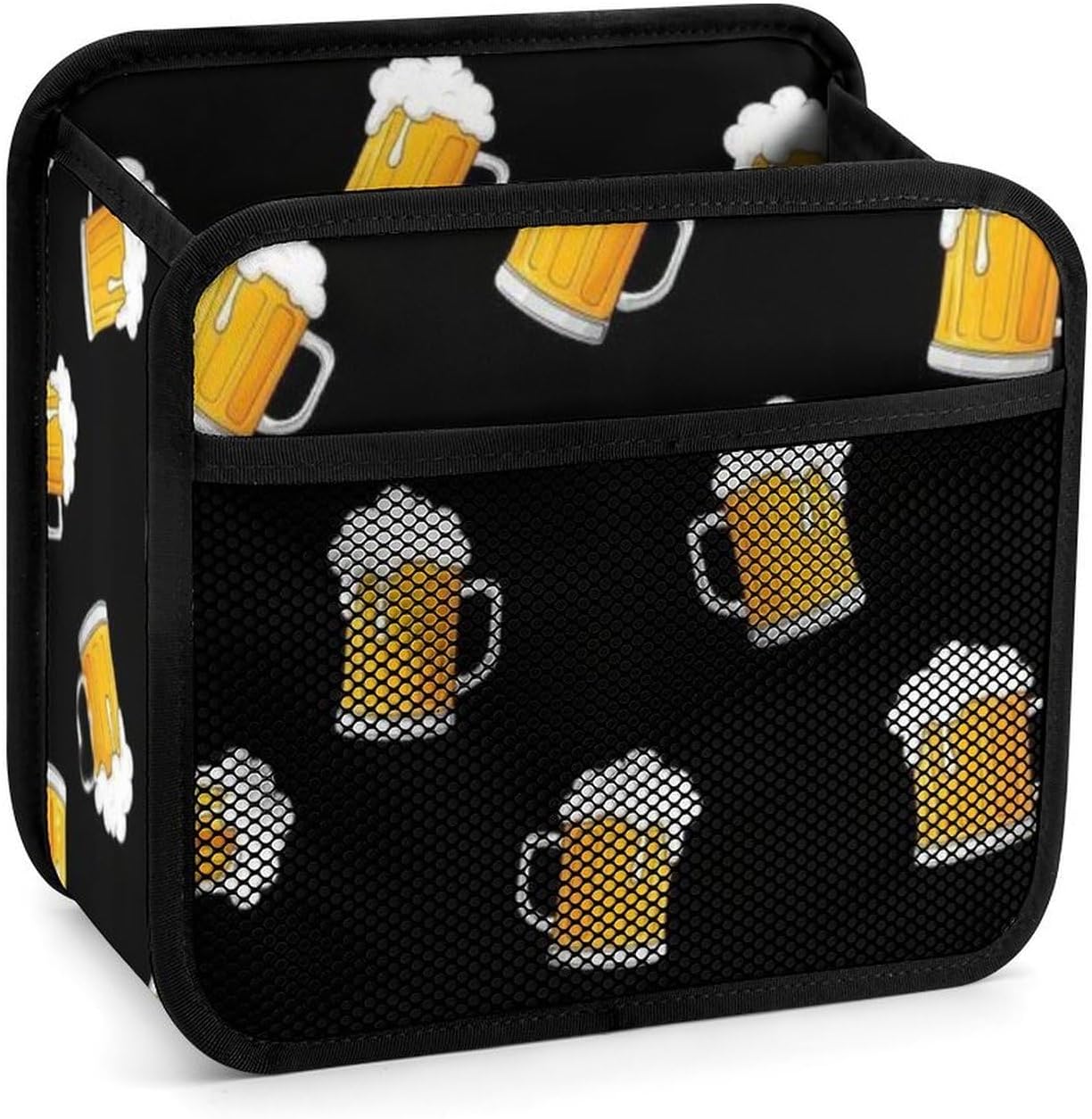 Auto Seat Back Organizer Car Hanging Storage Bag with Mesh Pocket, Beers